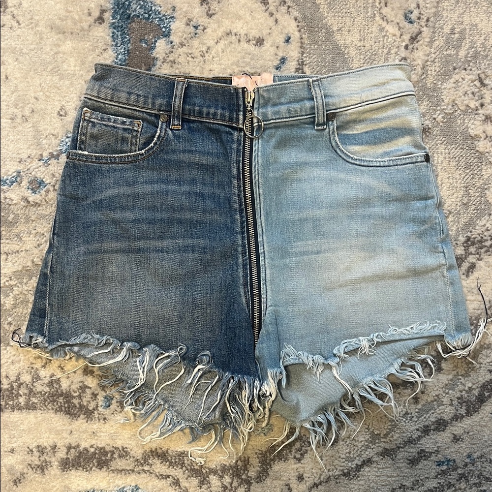REVICE Dual-Tone Jean Shorts